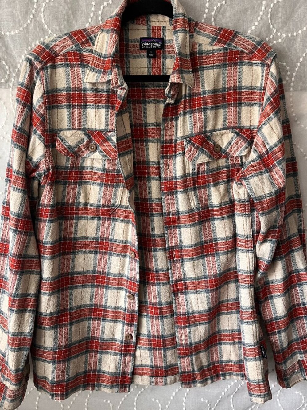 Patagonia Men's Long -Sleeved Fjord Flannel Shirt- Size small